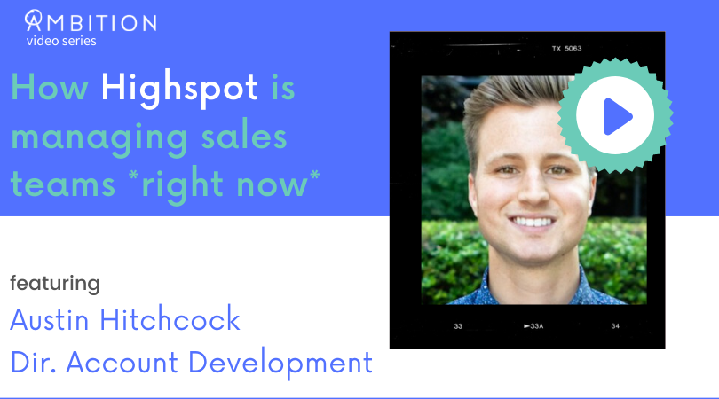 How highspot is managing sales teams right now